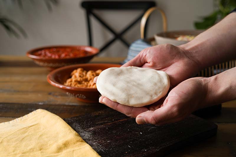 fladen-formen-pupusas Fladen formen - Pupusas