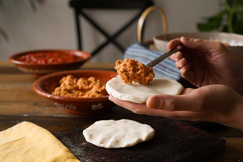 fladen-füllen-pupusas Fladen füllen - Pupusas