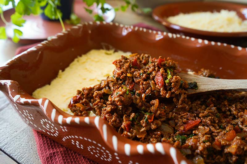 hackfleischfüllung-schichten-escondidinho Hackfleischfüllung schichten - Escondidinho