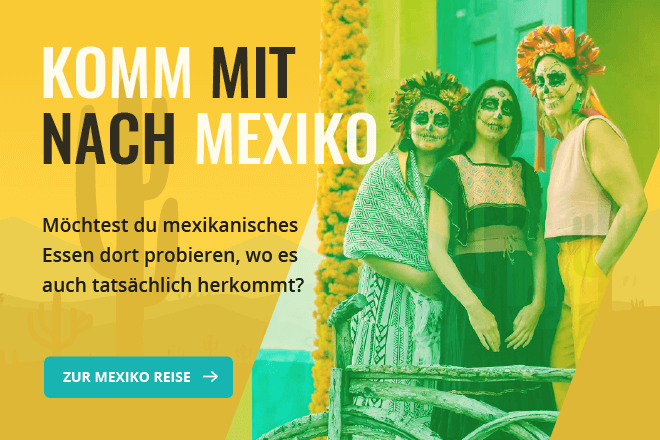 Anzeige für eine Mexiko-Reise.